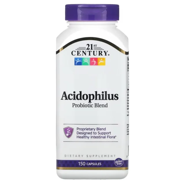 Пробіотики і пребіотики 21st Century Acidophilus Probiotic Blend, 150 капсул