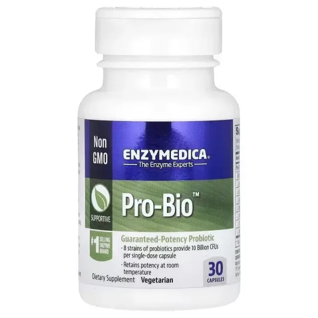 Пробіотики і пребіотики Enzymedica Pro Bio, 30 капсул