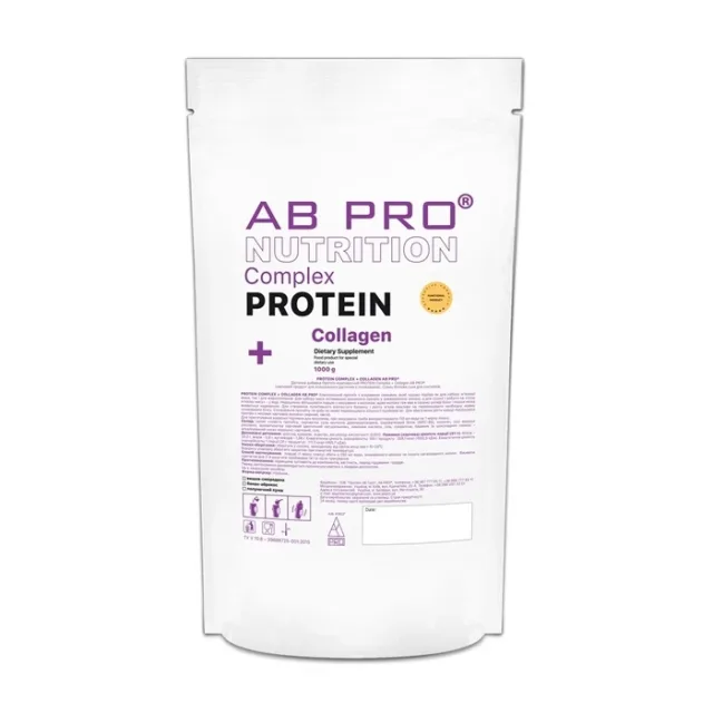 Протеїн AB Pro Protein Complex + Collagen, 1 кг - Абрикос-банан