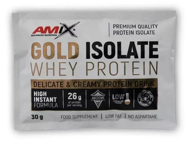 Протеїн AMIX Gold Whey Protein Isolate, 30 грам - Банан