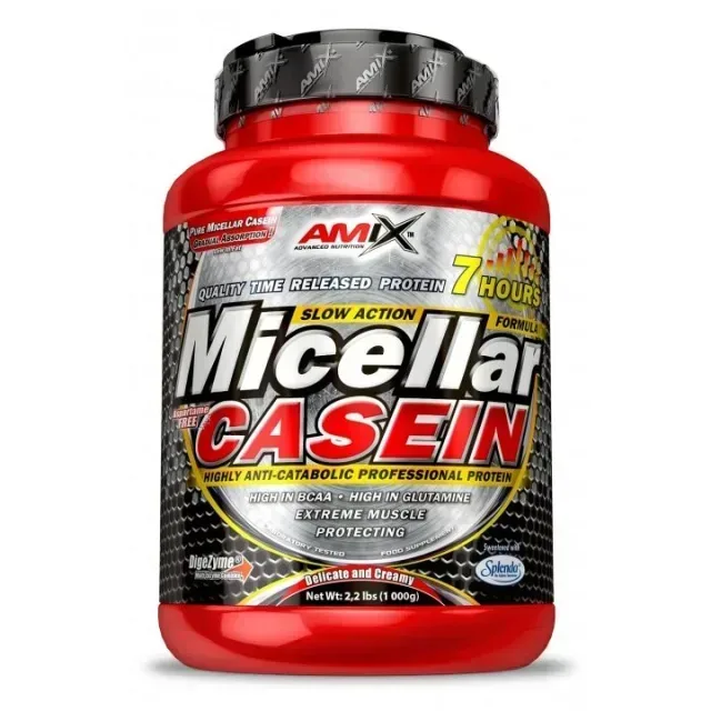 Протеїн AMIX Micellar Casein, 1 кг - Полуниця