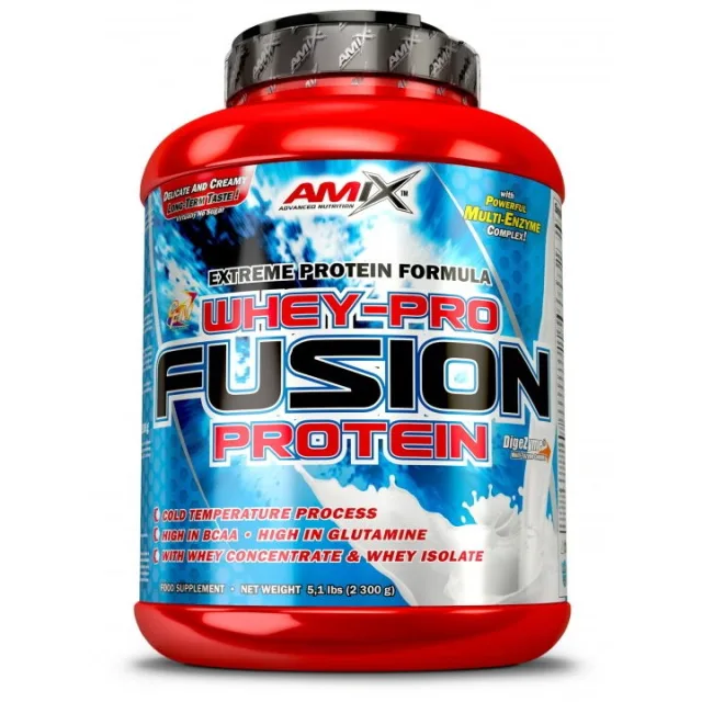 Протеїн AMIX Whey Pro Fusion, 2.3 кг - Ваніль