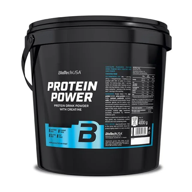 Протеїн BioTech Protein Power, 4 кг - Банан-полуниця