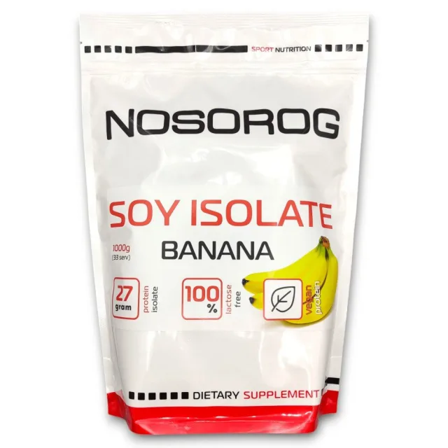 Протеин Nosorog Soy Isolate, 1 кг - Банан
