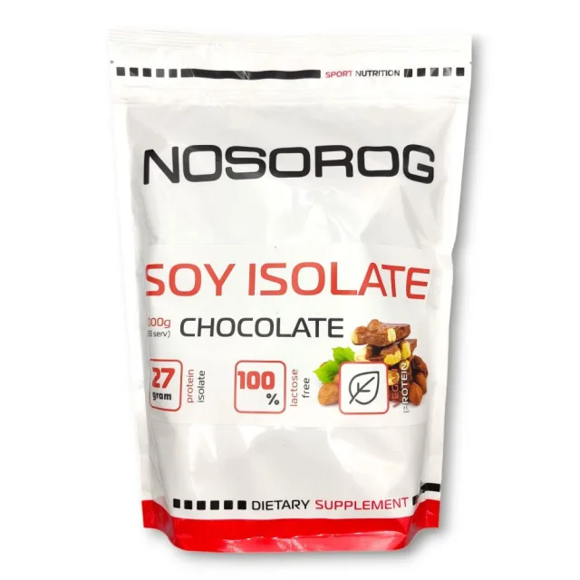Протеїн Nosorog Soy Isolate, 1 кг - Шоколад