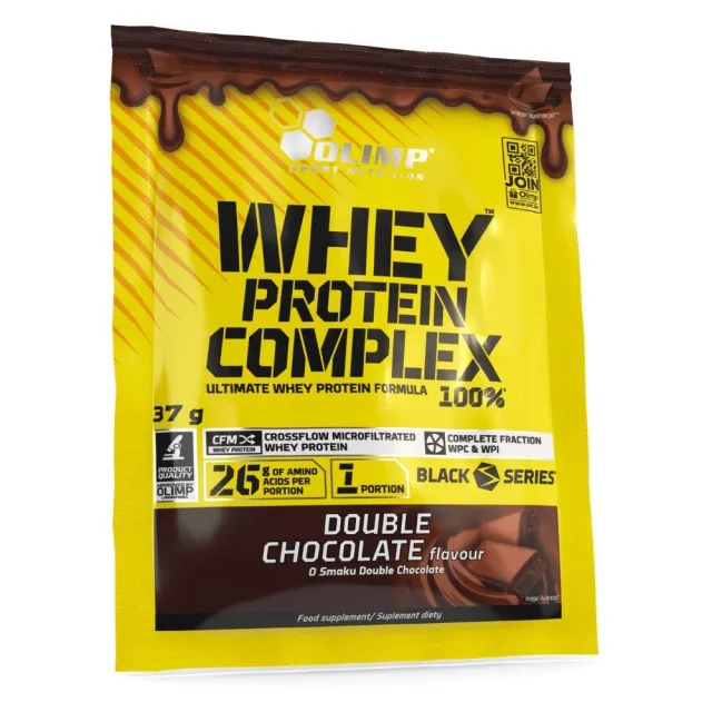Протеїн Olimp Sport Nutrition Whey Protein Complex 100%, 37 грам - Подвійний шоколад