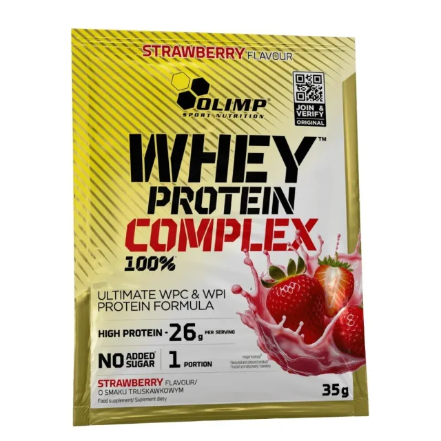 Протеїн Olimp Sport Nutrition Whey Protein Complex 100%, 35 грам - Полуниця