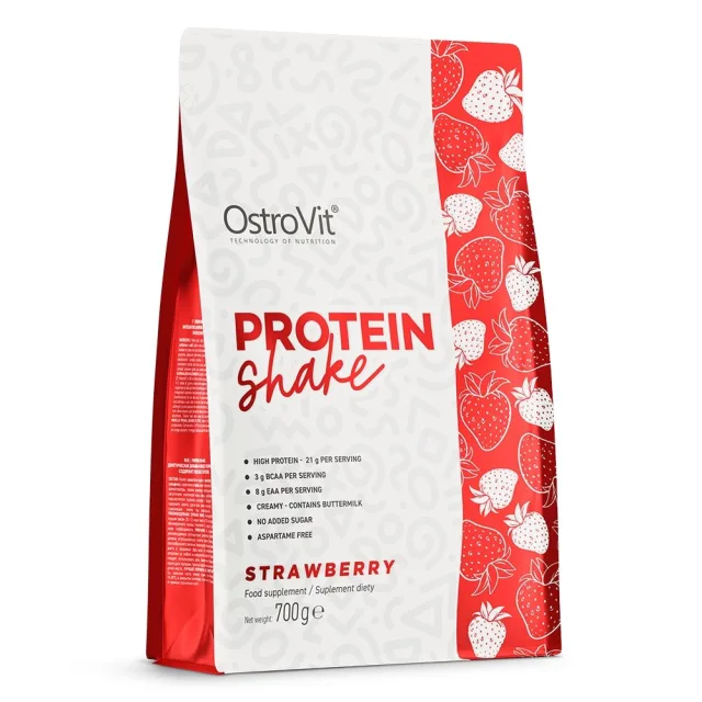 Протеїн OstroVit Protein Shake, 700 грам - Полуниця