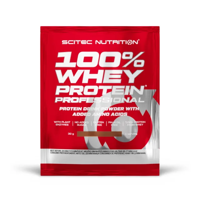 Протеин Scitec Nutrition 100% Whey Protein Professional, 30 грамм - Ваниль