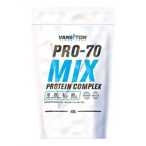 Протеїн Vansiton Pro-70 Mix, 450 грам - Капучино