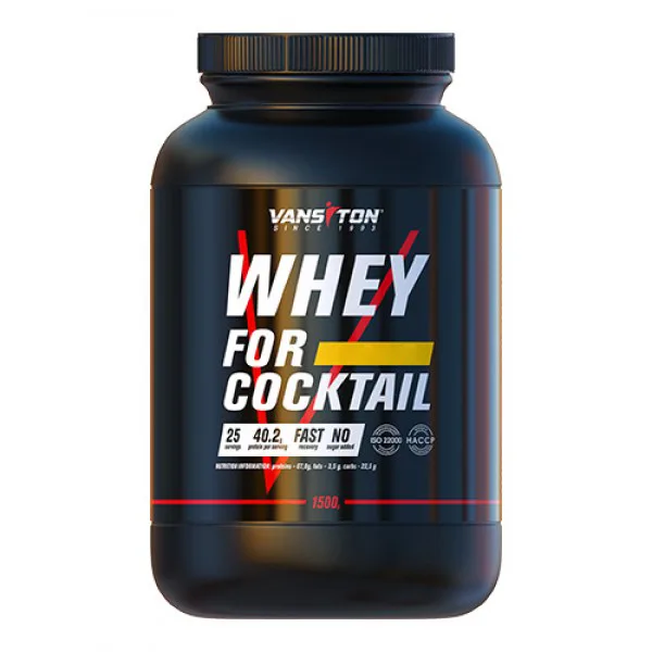 Протеїн Vansiton Whey For Cocktail, 1.5 кг - Вишня