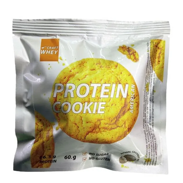 Протеиновое печенье Craft Whey Protein Cookie 60 грамм, American - Печенье