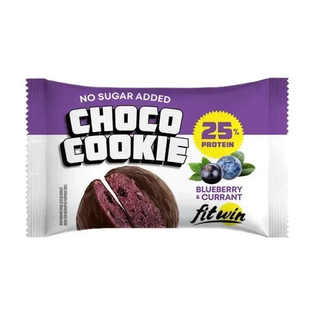 Протеиновое печенье FitWin Protein Cookie 25% Glazed, 40 грамм - Черника-смородина