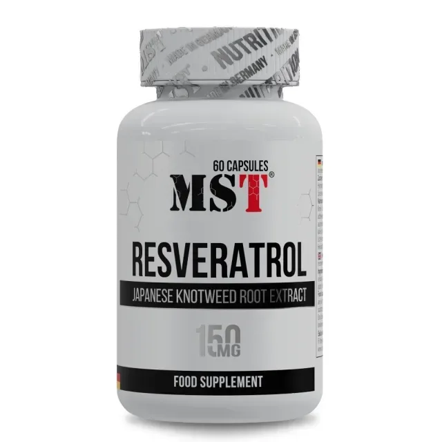 Резвератрол MST Nutrition Resveratrol, 60 капсул для підтримки серцево-судинної системи