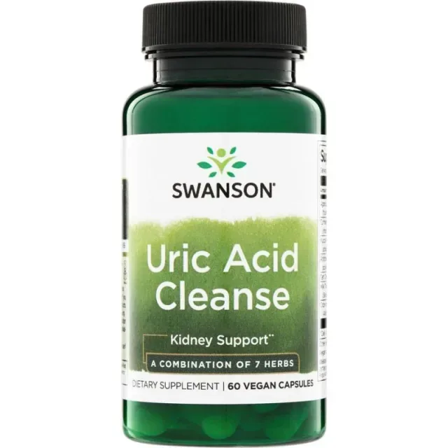 Рослинний комплекс Swanson Uric Acid Cleanse, 60 вегакапсул