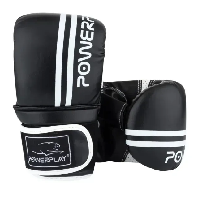Рукавиці боксерські Power Play 3025, Black/White - S