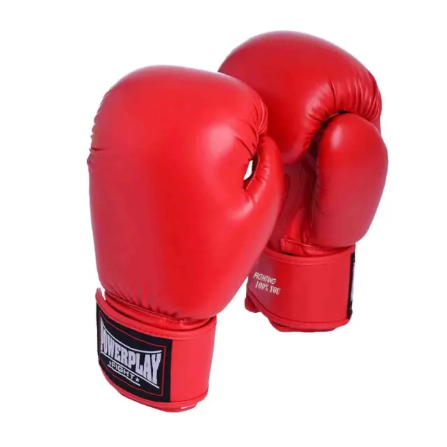 Рукавиці боксерські Power Play PP 3004, Red - 12 унцій