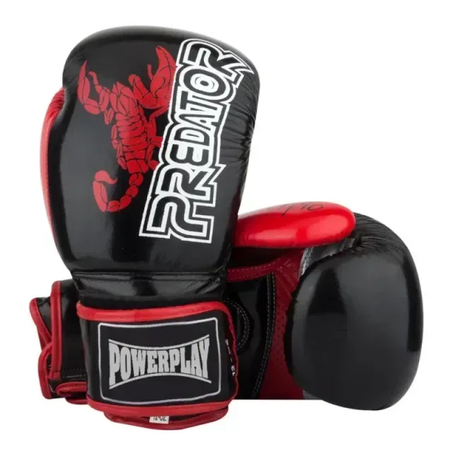 Рукавиці боксерські Power Play PP 3007 Carbon, Black - 12 унцій