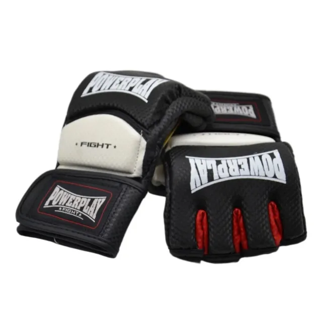 Перчатки для MMA Power Play 3075, Black/White - L