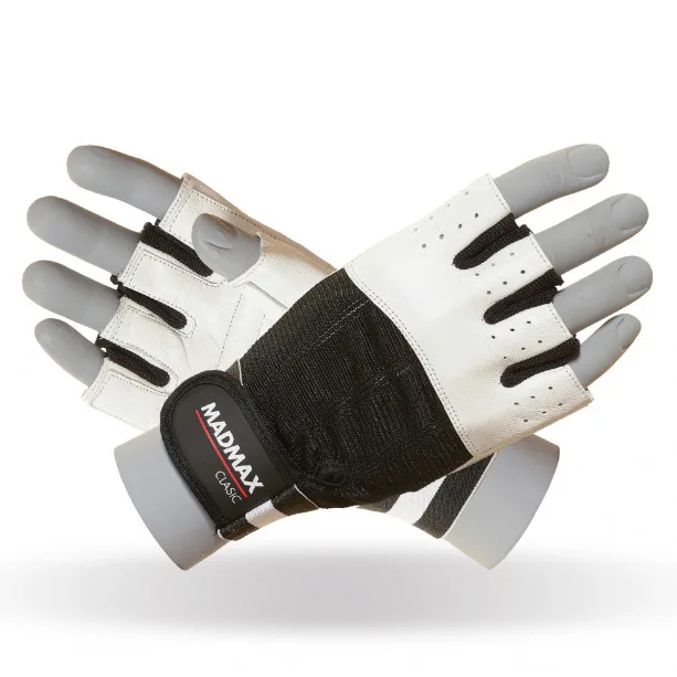 Рукавички для фітнесу MAD MAX Classic MFG 248, White - XL