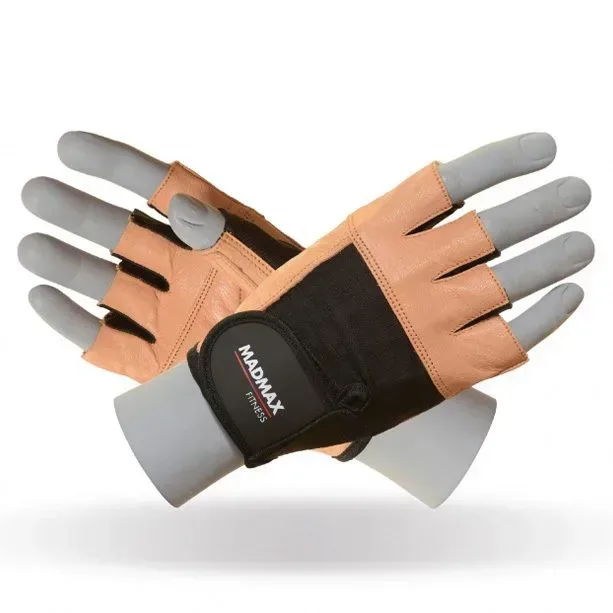 Рукавички для фітнесу MAD MAX Fitness MFG 444, Brown - XL