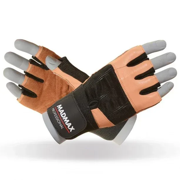 Рукавички для фітнесу MAD MAX Professional MFG 269, Brown - S