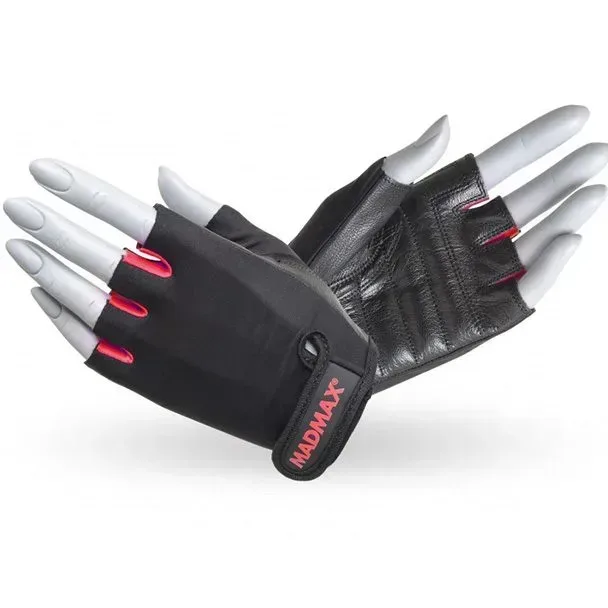 Перчатки для фитнеса MAD MAX Rainbow MFG 251, Black/Red - M