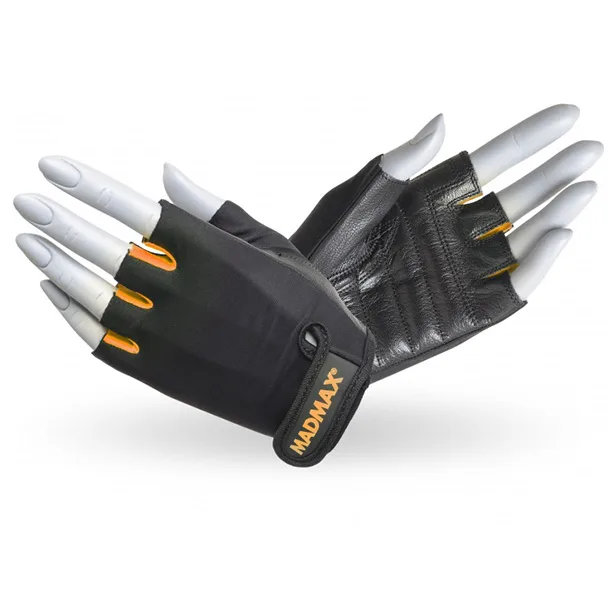 Перчатки для фитнеса MAD MAX Rainbow MFG 251, Black/Orande - L