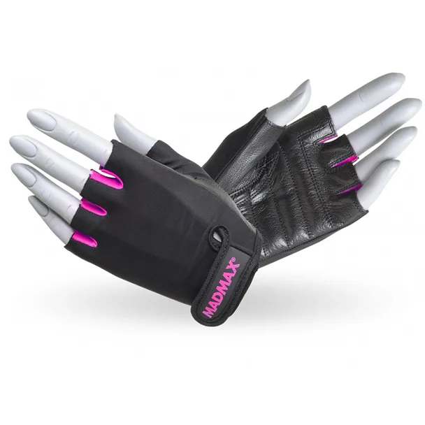 Перчатки для фитнеса MAD MAX Rainbow MFG 251, Black/Pink - S
