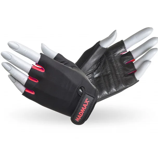 Перчатки для фитнеса MAD MAX Rainbow MFG 251, Black/Red - S