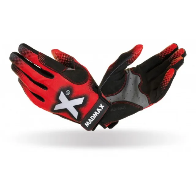 Рукавички для кросфіту MAD MAX Crossfit MXG 101, Black/Red - L