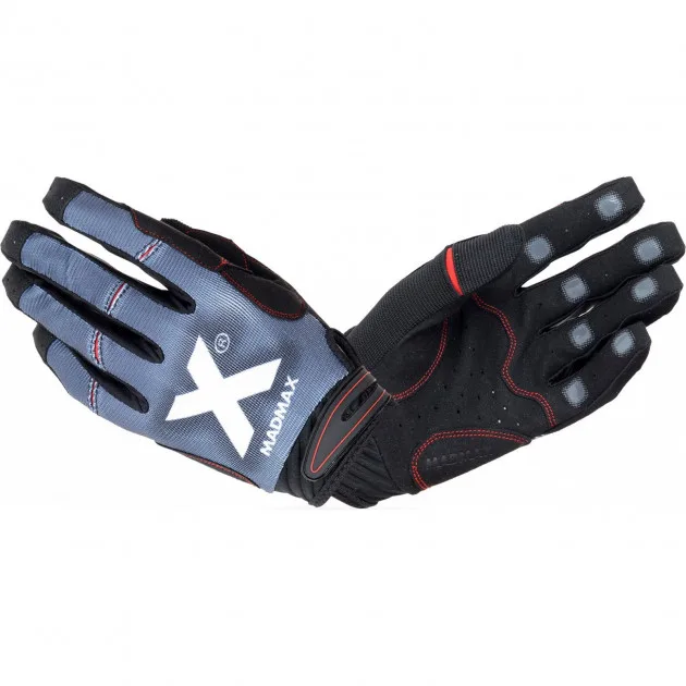 Рукавички для кросфіту MAD MAX Crossfit MXG 102, Black/Grey - M