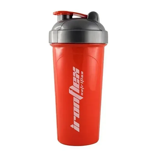 Шейкер IronFlex Shaker 700 мл, Red/Grey с сеткой лопастями