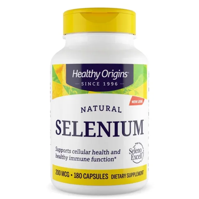 Селен Healthy Origins Selenium 200 mcg, 180 капсул для поддержки иммунной системы