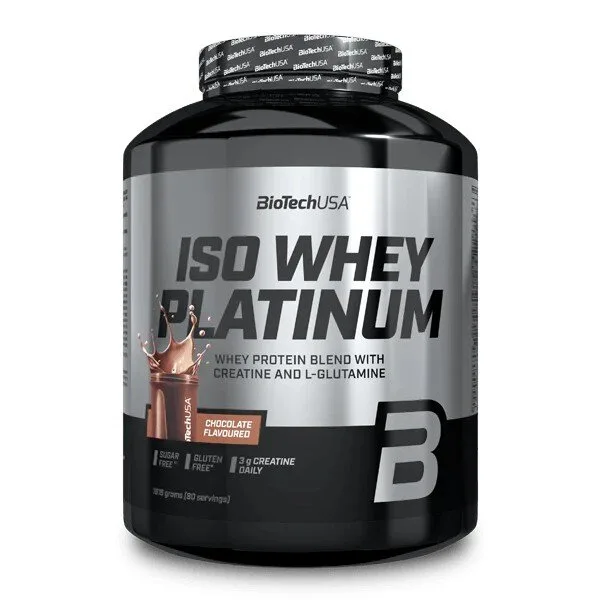 Сироватковий ізолят BioTech Iso Whey Platinum, 1.8 кг - Шоколад