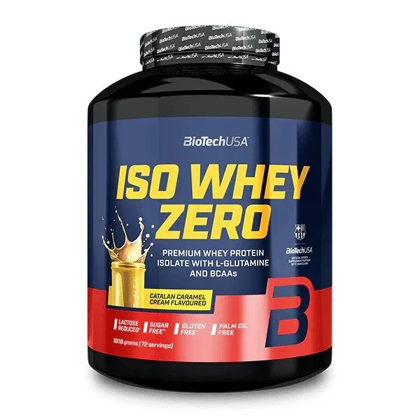 Сироватковий ізолят BioTech Iso Whey Zero, 1.8 кг - Каталонський карамельний крем