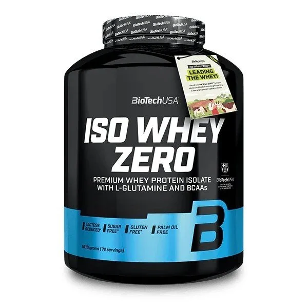 Сироватковий ізолят BioTech Iso Whey Zero, 1.8 кг - Темний шоколад