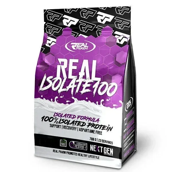 Сывороточный изолят Real Pharm Real Isolate 100, 700 грамм - Дубайский шоколад