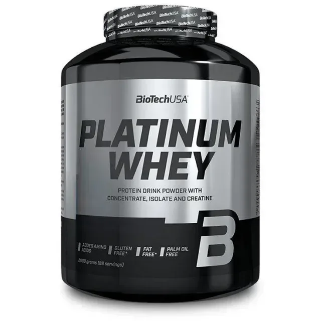 Сывороточный протеин BioTech Platinum Whey, 2 кг - Соленая карамель