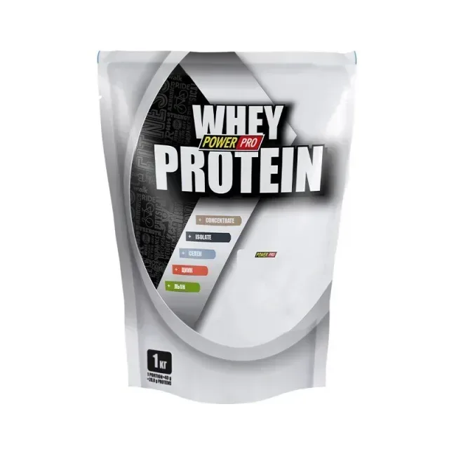 Сироватковий протеїн Power Pro Whey Protein, 1 кг - Полуниця