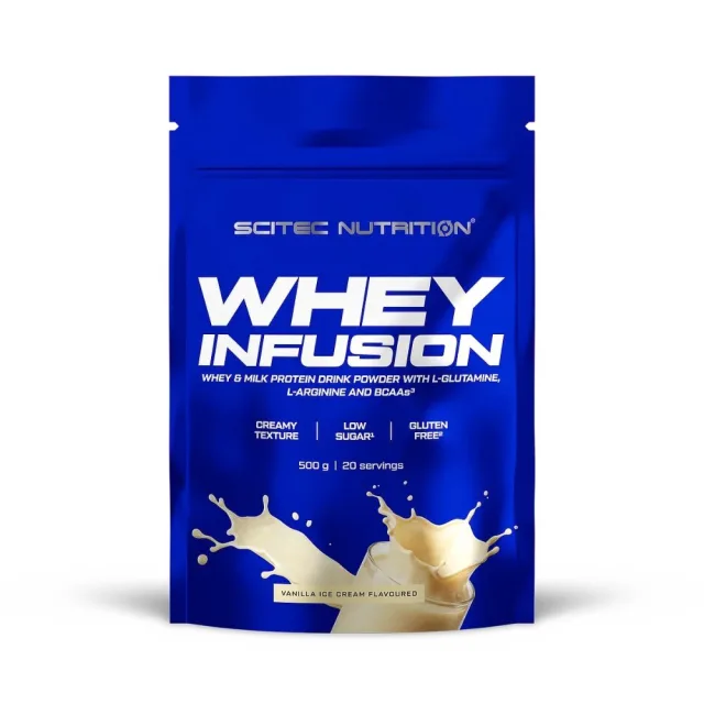 Сироватковий протеїн Scitec Nutrition Whey Infusion, 500 грам - Ванільне морозиво