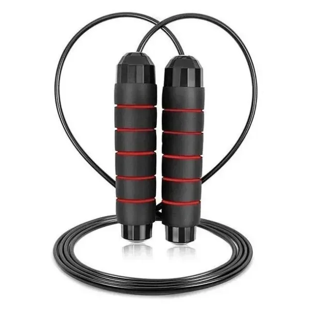 Скакалка швидкісна 4210, 2.7 м, Black/Red