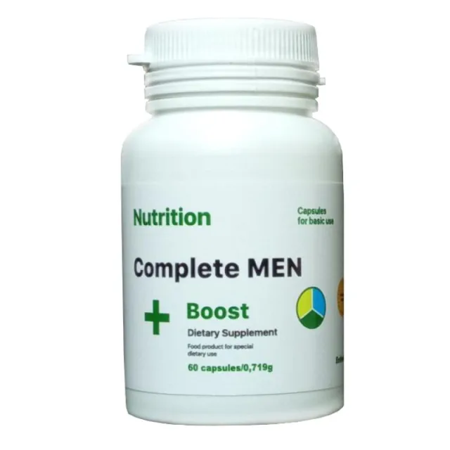 Стимулятор тестостерона EntherMeal Complete Men+ Boost, 60 капсул - Срок 10.26