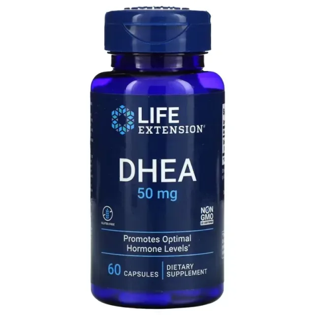 Стимулятор тестостерона Life Extension DHEA 50 mg, 60 вегакапсул