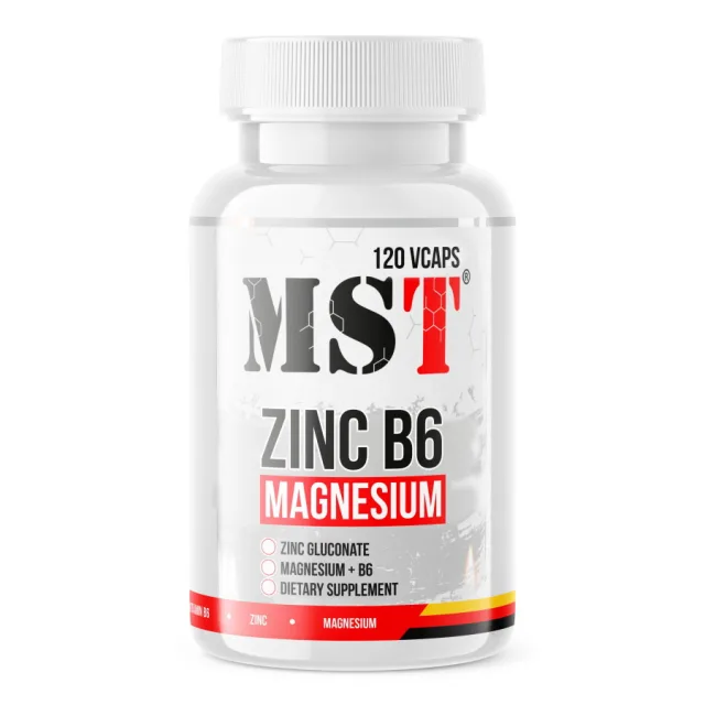 Стимулятор тестостерона MST Nutrition Zinc B6 Magnesium, 120 вегакапсул
