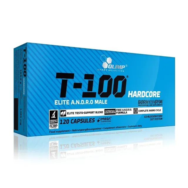 Стимулятор тестостерона Olimp Sport Nutrition T-100 Hardcore, 120 капсул