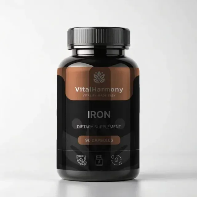 Сульфат железа VitalHarmony Iron 49 mg для поддержания энергии