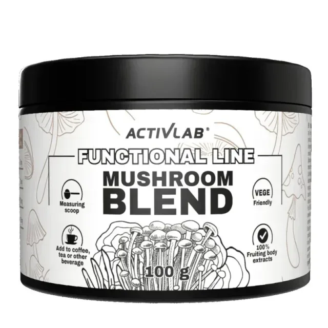 Суміш екстрактів грибів ActivLab Mushroom Blend, 100 грам