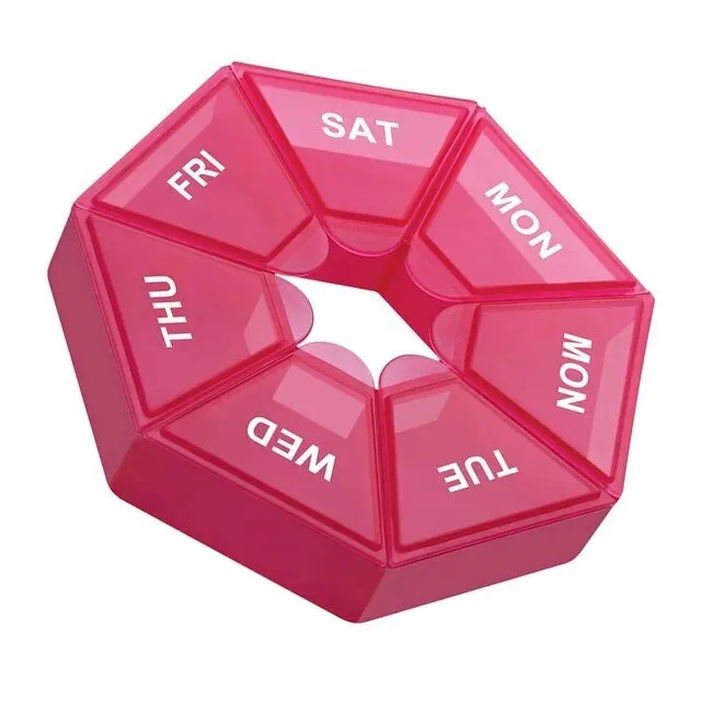 Таблетниця Semi 7Days Mini Pill Box, Red