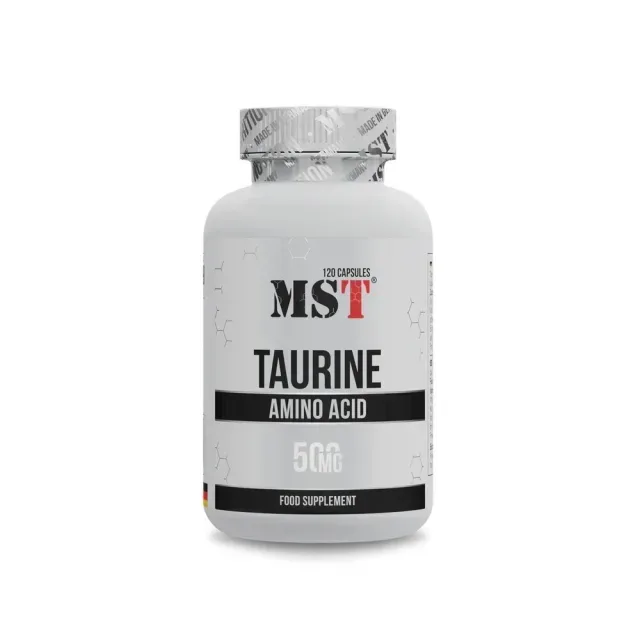 Таурін MST Nutrition Taurine, 120 капсул для підтримки загального здоров'я